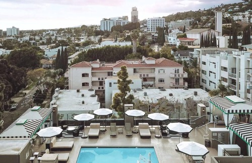 Norma Triangle Hotel | Check West Hollywood, LA! 2 Stunning Suits, Rooftop Heated Pool, Pet-friendly!