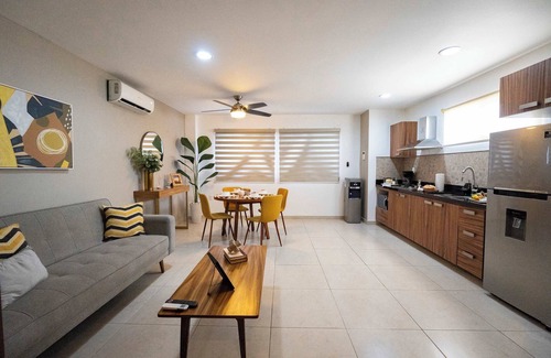 Diaz Ordaz Apartment | Cheerful Condo, Mountainview Roof and Lounge