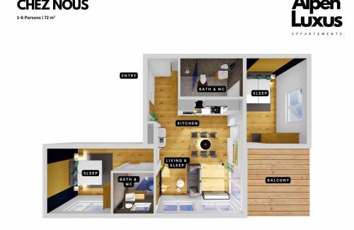 Fuegen Apartment | CHEZ NOUS - Stylish Apartment with Balcony & Parking in Zillertal, presented by AlpenLuxus