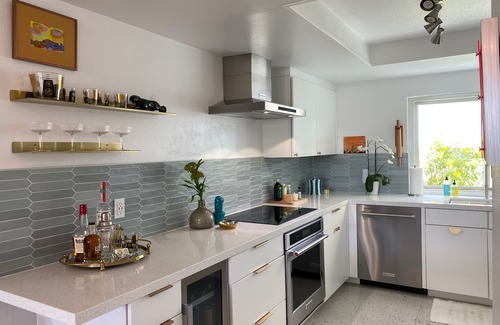 Sunrise Villas Condo | Chic, 2-bedroom condo with MCM design and premium finishes in South Palm Springs