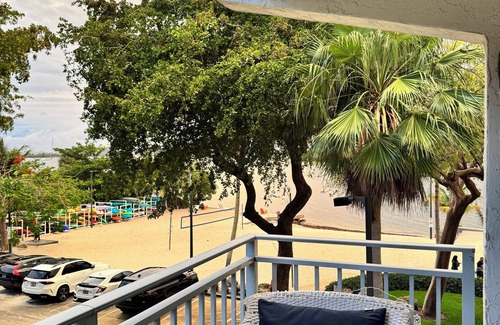 Seybold Apartment | Chic 2BR/2BA Furnished Apartment in Warm Miami Water View + Resort Amenities
