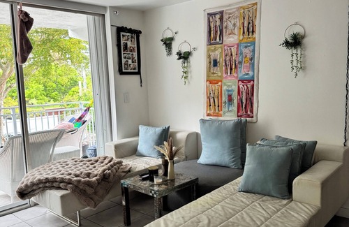 Seybold Apartment | Chic 2BR/2BA Furnished Apartment in Warm Miami Water View + Resort Amenities