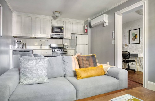 Logan Circle Apartment | Chic Logan Circle 1BR w/W/D, walk to Metro + 14th St, by Blueground