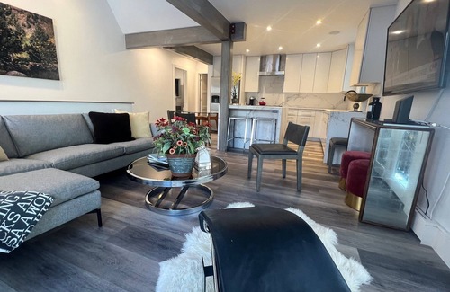Aspen Condo | Chic new rehab near gondola, walk everywhere. A/C. Large 2BR 2 floors.