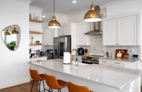 Five Points South House | Chic Townhome Close to City & Dining