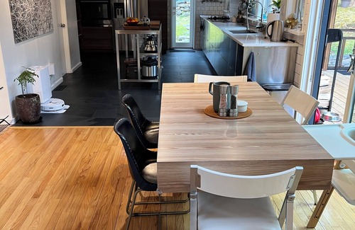 Woodstock House | Chronogram featured, Modern Mountain Family Home above Woodstock. Dog-Friendly