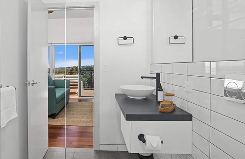 Korora House | Ciao Korora The Mediterranean, overlooking the ocean with magnificent water and mountain views.