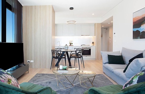 Sydney Central Business District Apartment | City High is a luxurious urban two-bedroom apartment