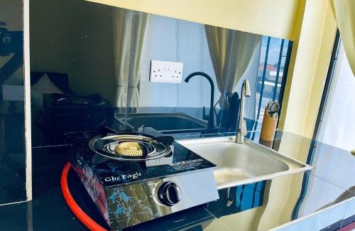 Sinza Apartment | City Private living room & kitchen