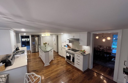 Darien House | Classic Darien Center Hall Colonial, steps from Five Mile River/Rowayton