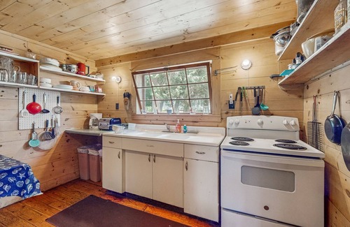 Charlotte Cottage | Classic lakefront cabin with screened-in porch & great views - dogs welcome