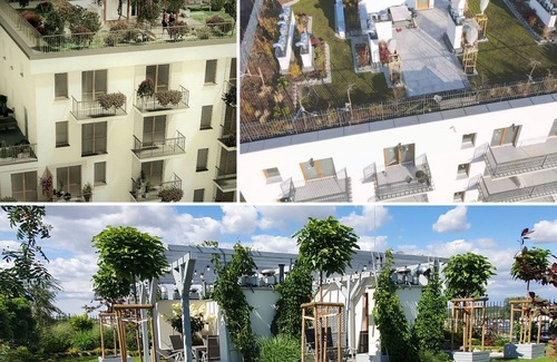 Warsaw Apartment | Classical Warszaw Apartment inside building with garden on the roof