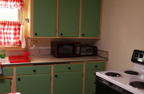 Manitowoc Apartment | Clean and cute 2 bedroom upper with garden view. Froedtert Hospital blocks away.