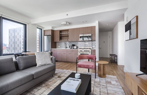Lower East Side Apartment | Clean LES 2BR w/Gym, W/D & Doorman, near Groceries, by Blueground