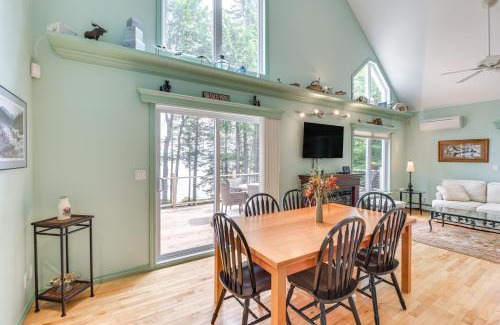 Ellsworth House | Coastal Branch Lake House with Dock and Game Room