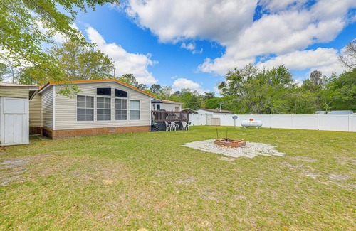 Carteret County House | Coastal Escape w/Grill, Yard, Fire Pit & Decks!