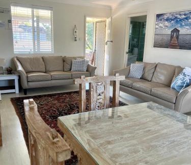 Nelson Bay Apartment | Coconuts - 2 balconies and stroll to choice of 2 beaches