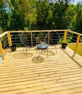 Araucania Region House | Colico Tiny Lodge - jacuzzi-Terraza