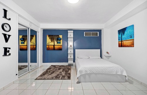 Puerta de Tierra Apartment | Colonial Old San Juan | Waterfront Studio | Terrace with Coastal Vista