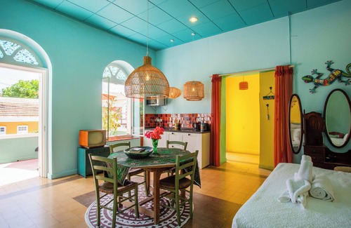 Otrobanda Apartment | Colorful historical city apartment, Otrobanda, down town Willemstad