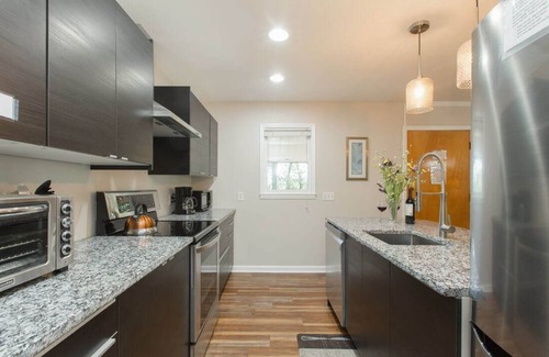 Kenilworth Ski Chalet | Come to Asheville! Treetop Mountain Views In Downtown AVL - FP, Dog Friendly!
