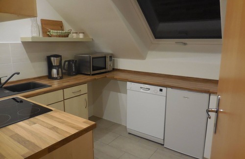 Stenderup Apartment | Comfortable and child-friendly apartment with balcony and terrace.