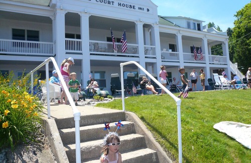 Beulah Condo | Condo In A Historical Courthouse In Beulah & Steps Away From Crystal Lake Beach
