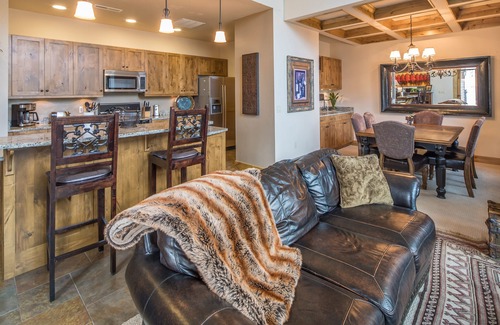 Bigfork Condo | Condo w/fireplace, private patio, A/C - One of a Kind Marina Cay Estates Condo