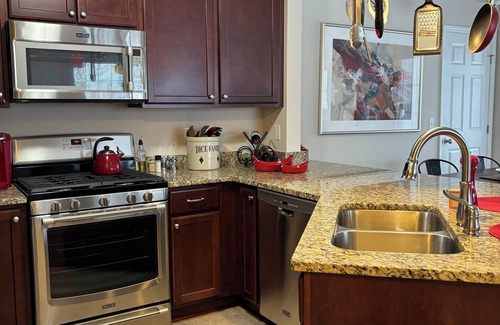 Chelsea Condo | Contemporary 1 bedroom condo in trendy Chelsea Michigan