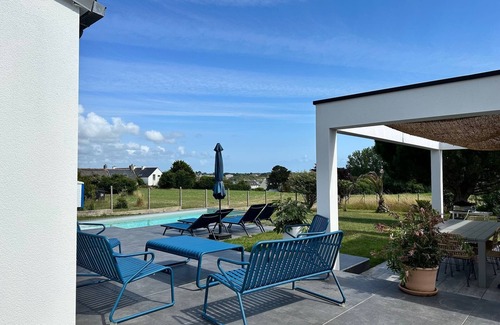 Plouhinec House | Contemporary villa with swimming pool, Ria d'Etel