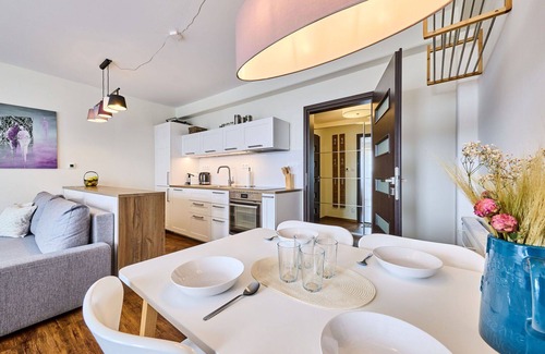Vitkovice Apartment | Cosy apartment for 4 guests with WIFI, TV, balcony and parking