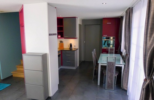 Horgen District Apartment | Cosy apartment for 4 people with WIFI, TV, terrace, pets allowed, panoramic view and parking