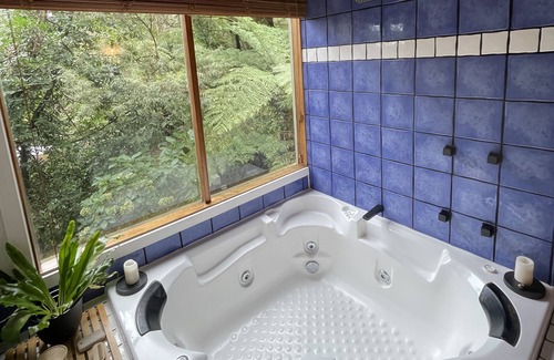 Sassafras Cottage | Cosy cottage in Sassafras w/ spa bath, fireplace, record player & forest views