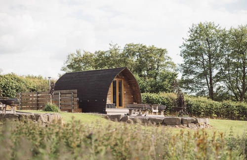 Builth Wells Cabin | Cosy En-suite Glamping Cabin with Hot Tub