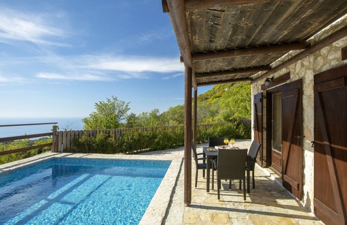 Lefkas Villa | Cosy Villa Ersi deal for couples and families,with private pool & sea view