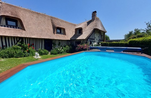 Fatouville-Grestain House | Cottage for 5 people with swimming pool near Honfleur/sauna