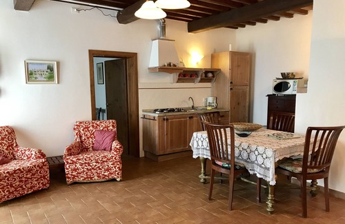 Montecatini Val di Cecina Apartment | COUNTRYHOUSE FONTEMIGLIARI > LIVING - KITCHEN - BATHROOM - BEDROOM - 4 PERSONS -