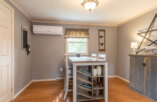 Deerfield House | Country home with cozy fireplace