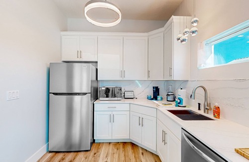 Flagler Beach Condo | Couple's Getaway, 1st- floor suite w/ocean views, beautiful sunrises, patio, AC