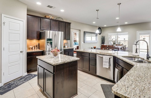 Leander House | Covered Patio + Yard: Spacious Leander Home!