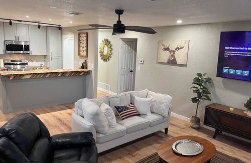 Scott City Apartment | Cozy 2-bedroom apartment in lovely Scott City with AC, WiFi