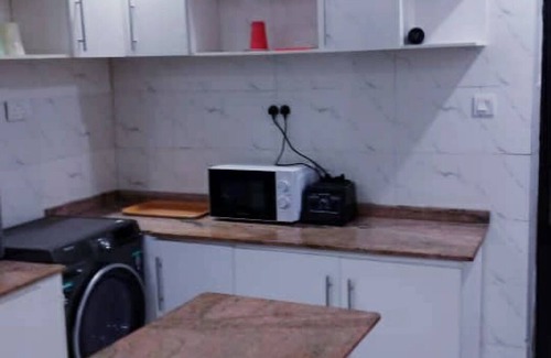 Alimosho Apartment | Cozy 2-bedroom apartment in a pleasant area in Abesan Lagos with AC, WiFi,Solar