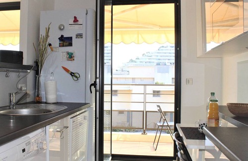 Villeneuve Loubet Beach Apartment | Cozy 2BR APT with Terrace, Pool & Parking - Steps from Beach & Station