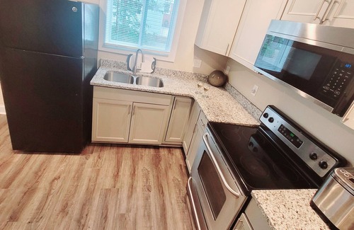 Monroe Apartment | Cozy 3BR/2BA Home Near Downtown Monroe & Waxhaw with Fire Pit + Patio