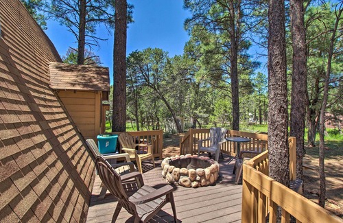 Overgaard Cottage | Cozy A-frame Cabin in Overgaard: Pets Welcome