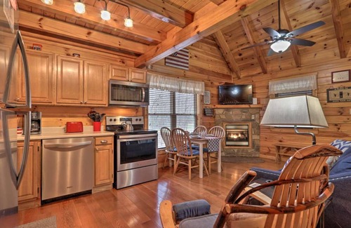 Cosby Cabin | Cozy `American Dream` Cabin w/Hot Tub, Loft & BBQ!