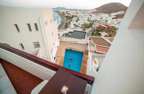 Carboneras Condo | Cozy apartment with sea and pool views