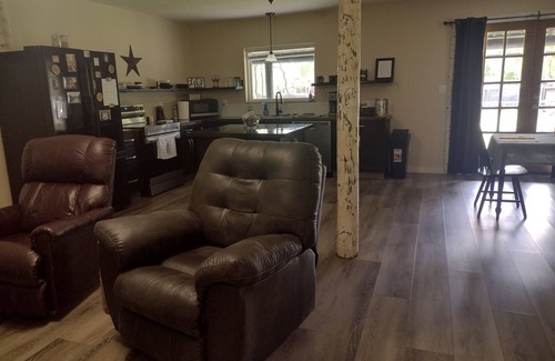 Verdigris House | Cozy Barndominium near Will Rogers Downs and Highway 44. Quiet country setting
