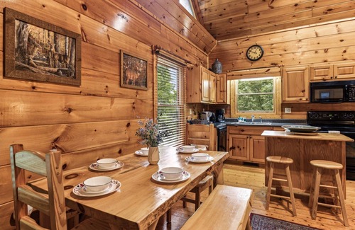 Gatlinburg - Pigeon Forge Cabin | Cozy Cabin, Game Room, Hot Tub, Firepit, Theater Room