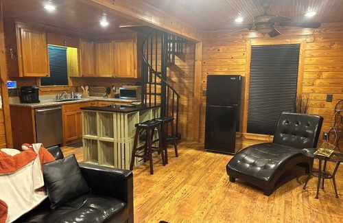 Star Cabin | Cozy cabin with 1 bedroom, Lakefront views in tranquil Terry!